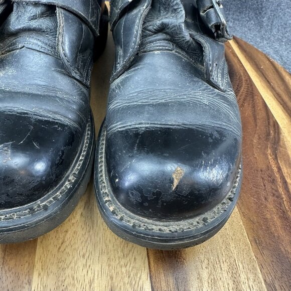 Vintage Double H Brand Military Tanker Combat Jump Boots Size 8.5D Black Read - Picture 6 of 16